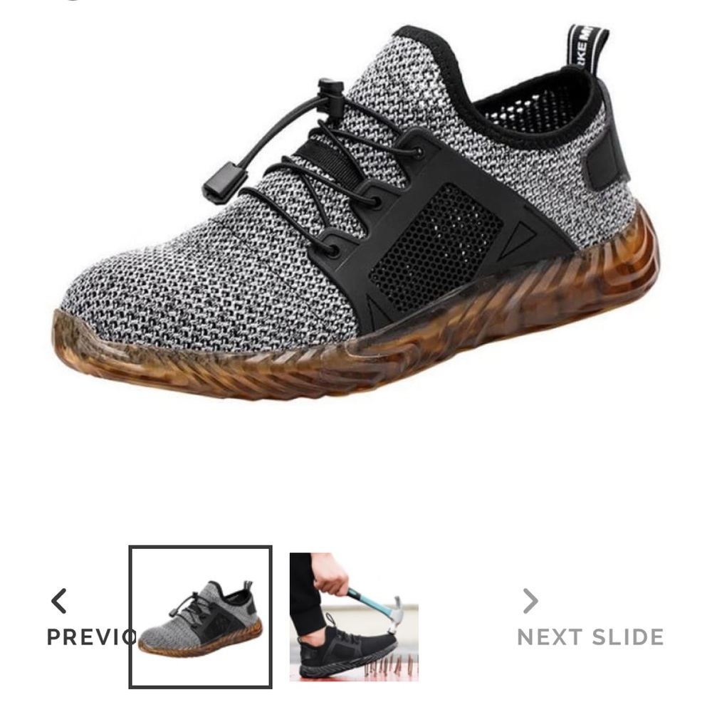 NEW - The Invincible Shoe - Athletic Work Shoe - Size 8